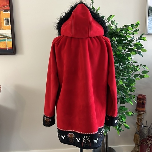 Red Bear & Wolf Ameri Mode Alaskan Red Company coat - Picture 7 of 16